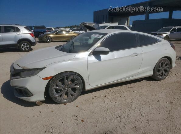 2HGFC4B87LH300695 2020 HONDA CIVIC Белый Передняя левая четверть