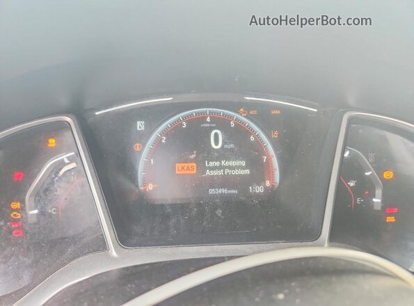 2HGFC4B87LH300695 2020 HONDA CIVIC Белый Вид щитка приборов