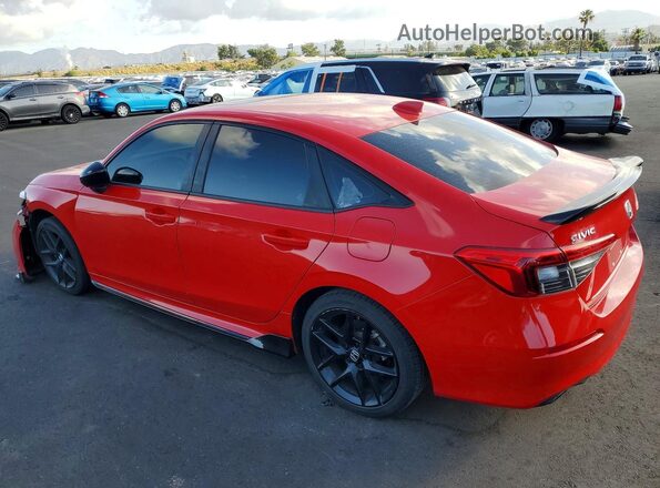 2HGFE1E52NH473702 2022 HONDA CIVIC Красный Задняя левая четверть