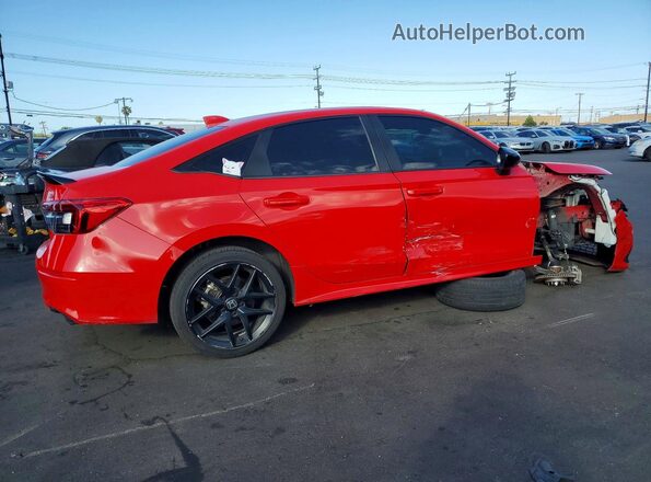 2HGFE1E52NH473702 2022 HONDA CIVIC Красный Задняя правая четверть
