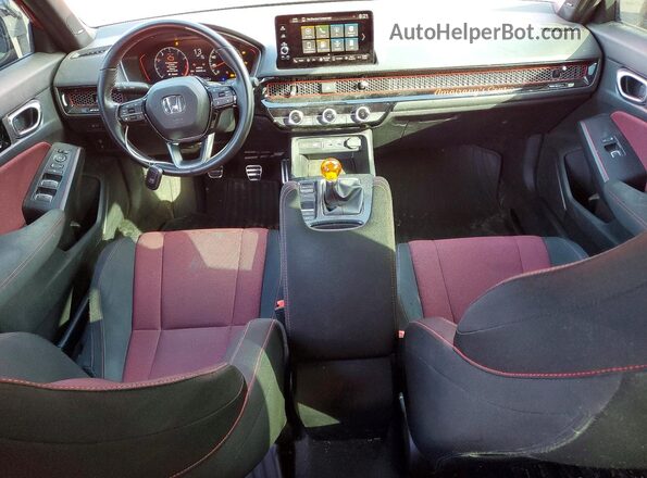 2HGFE1E52NH473702 2022 HONDA CIVIC Красный Вид панели приборов