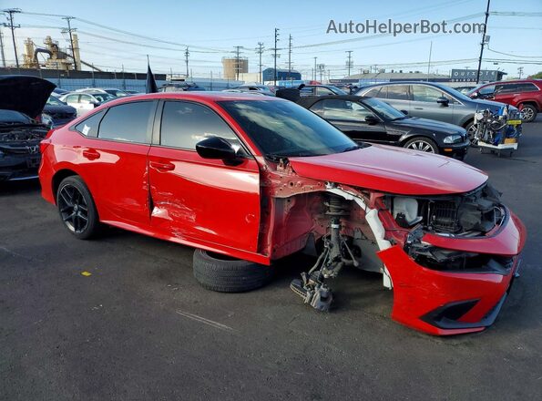 2HGFE1E52NH473702 2022 HONDA CIVIC Красный Передняя правая четверть
