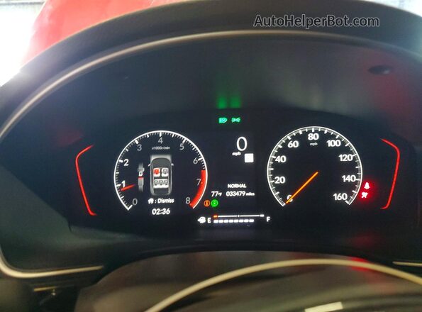 2HGFE1E58RH471751 2024 HONDA CIVIC Красный Вид щитка приборов