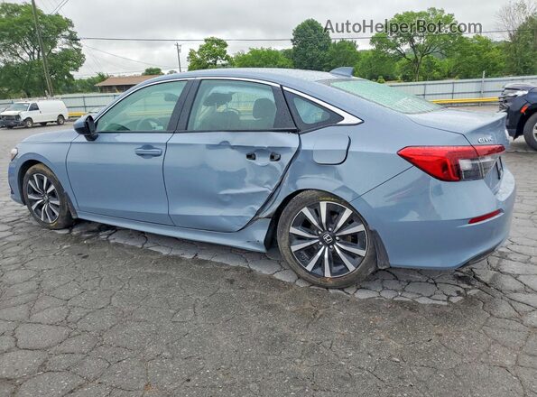 2HGFE1F74PH322069 2023 HONDA CIVIC Gray Trasero izquierdo