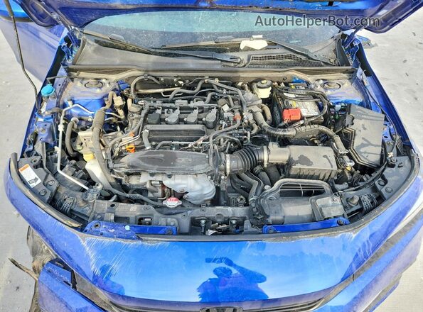 2HGFE1F76NH304122 2022 HONDA CIVIC Blue უკანა სალონის ხედი