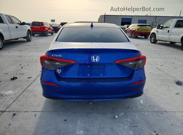 2HGFE1F76NH304122 2022 HONDA CIVIC Blue უკანა ხედი