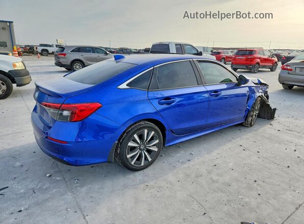 2HGFE1F76NH304122 2022 HONDA CIVIC Blue უკანა მარჯვენა
