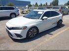 2022 Honda Civic Ex White vin: 2HGFE1F79NH313235