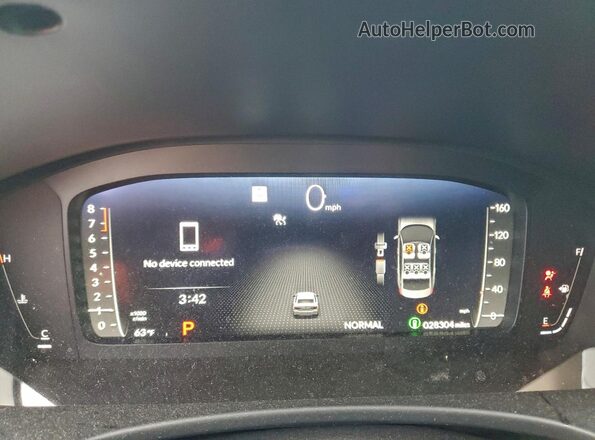 2HGFE1F92RH310930 2024 HONDA CIVIC Charcoal ხელსაწყოთა პანელის ხედი