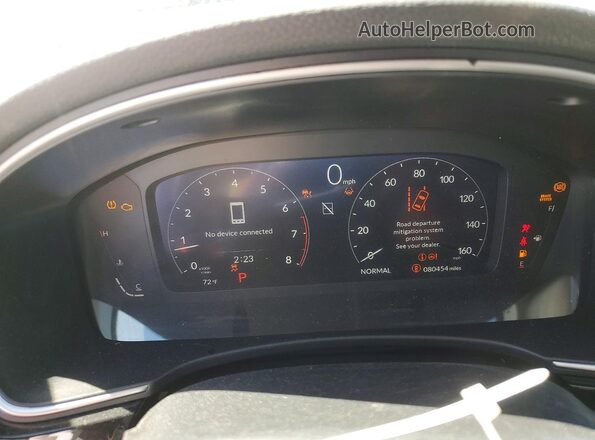 2HGFE1F96RH317427 2024 HONDA CIVIC Silver ხელსაწყოთა პანელის ხედი