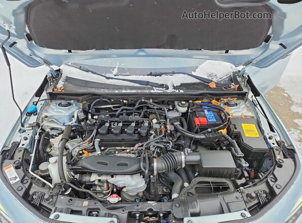 2HGFE1F97NH313056 2022 HONDA CIVIC Синий Вид задней части салона