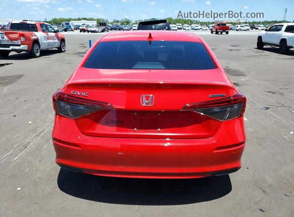 2HGFE1F97RH301012 2024 HONDA CIVIC Red Вид ззаду