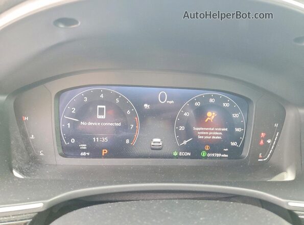 2HGFE1F98RH317817 2024 HONDA CIVIC White Սարքավորումների վահանակի տեսք
