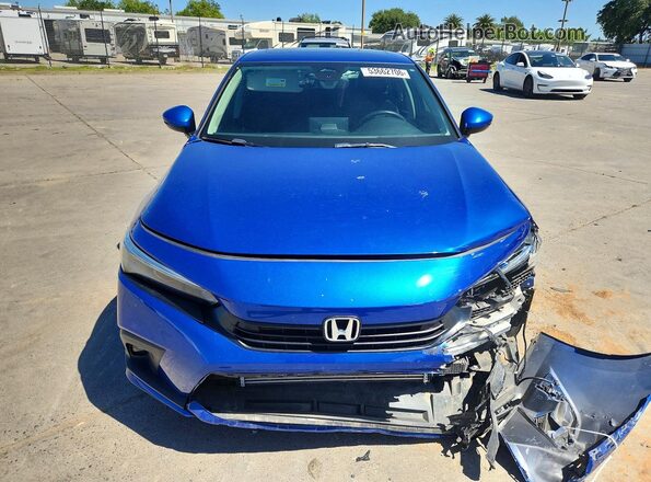 2HGFE1F9XPH317671 2023 HONDA CIVIC Blue Widok z przodu