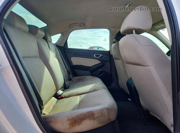 2HGFE2F21NH539764 2022 HONDA CIVIC White Widok tylnych siedzeń