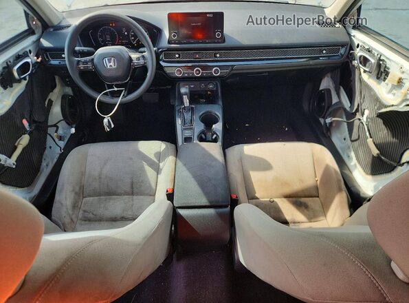 2HGFE2F21NH539764 2022 HONDA CIVIC White Widok deski rozdzielczej