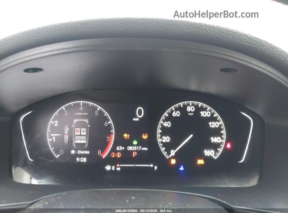 2HGFE2F22NH505431 2022 HONDA CIVIC White უკანა სავარძლების ხედი