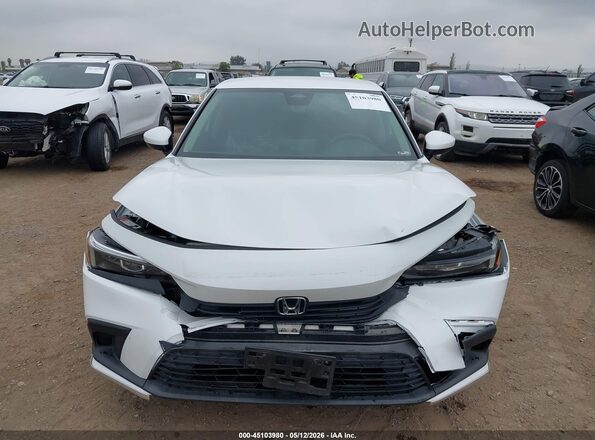2HGFE2F22NH505431 2022 HONDA CIVIC White უკანა სალონის ხედი