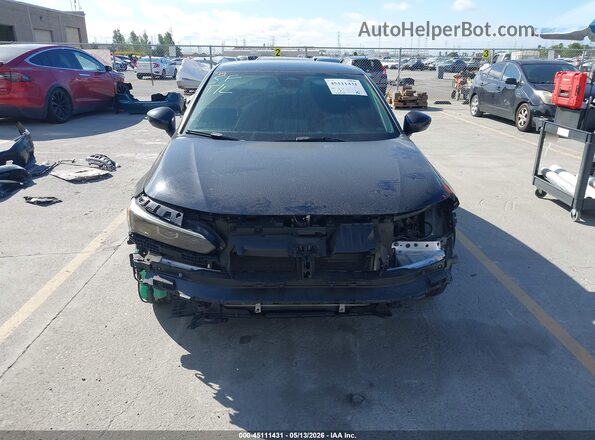 2HGFE2F23NH584625 2022 HONDA CIVIC Black Вид задньої частини салону