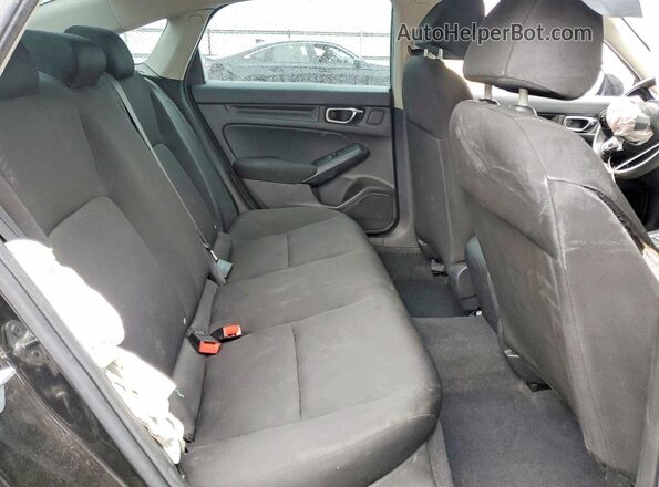 2HGFE2F29NH545599 2022 HONDA CIVIC Black Widok tylnych siedzeń