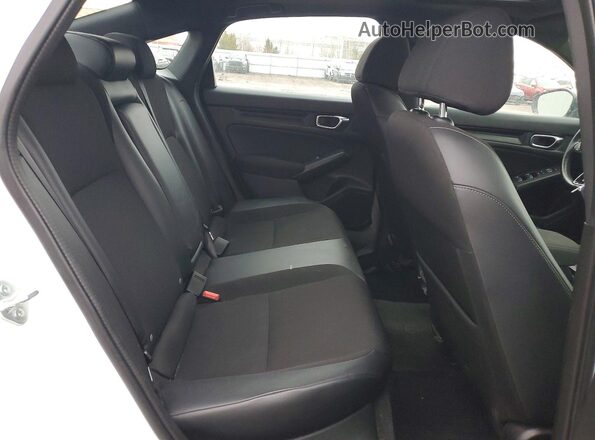 2HGFE2F50NH129399 2022 HONDA CIVIC White უკანა სავარძლების ხედი