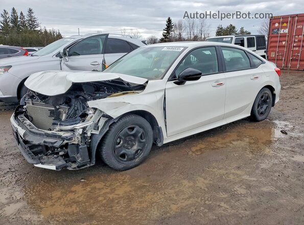 2HGFE2F50NH129399 2022 HONDA CIVIC White წინა მარცხენა ხედი სამი მეოთხედიდან