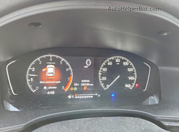 2HGFE2F50NH514056 2022 HONDA CIVIC Серый Вид щитка приборов