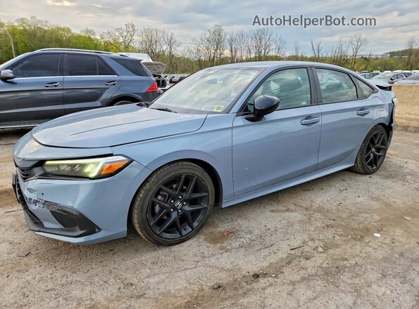 2HGFE2F50NH514056 2022 HONDA CIVIC Серый Передняя левая четверть