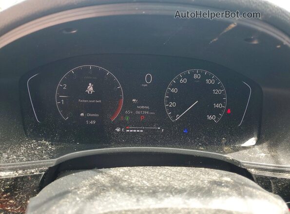 2HGFE2F50NH537577 2022 HONDA CIVIC Blue ხელსაწყოთა პანელის ხედი