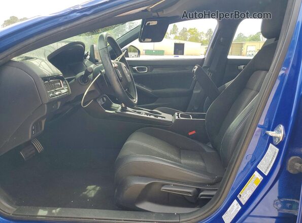 2HGFE2F50NH537577 2022 HONDA CIVIC Blue წინა სალონის ხედი