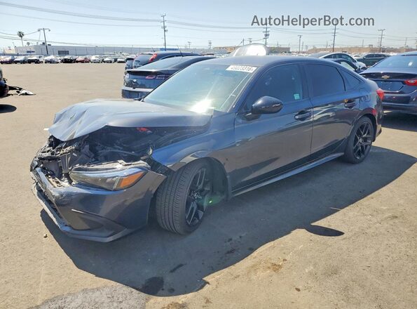 2HGFE2F50NH548840 2022 HONDA CIVIC Угольный Передняя левая четверть