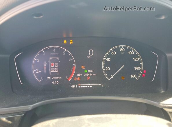 2HGFE2F50NH548840 2022 HONDA CIVIC Угольный Вид щитка приборов