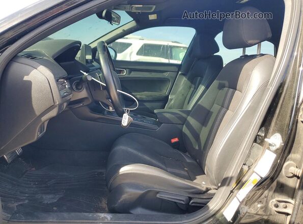 2HGFE2F50NH601374 2022 HONDA CIVIC Черный Вид салона спереди