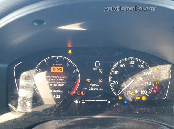 2HGFE2F50NH606073 2022 HONDA CIVIC Silver Vista del cuadro de instrumentos