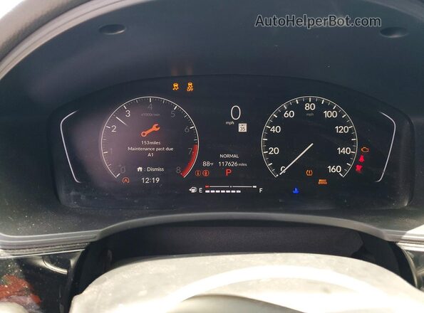 2HGFE2F50PH505683 2023 HONDA CIVIC Red ხელსაწყოთა პანელის ხედი