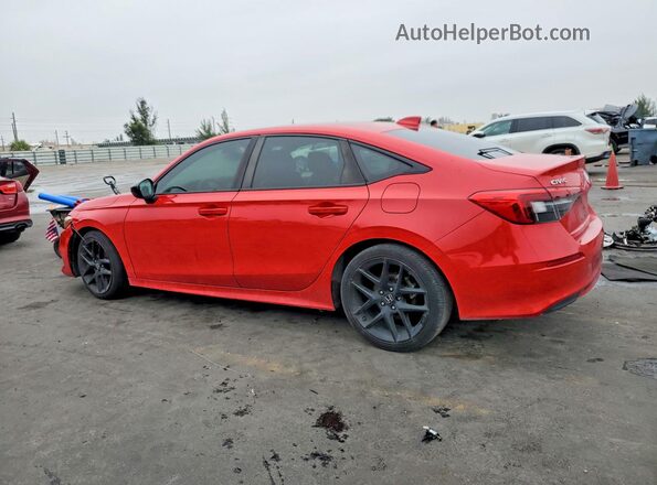 2HGFE2F50PH505683 2023 HONDA CIVIC Red უკანა მარცხენა