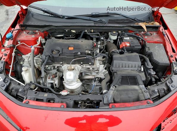 2HGFE2F50PH505683 2023 HONDA CIVIC Red უკანა სალონის ხედი