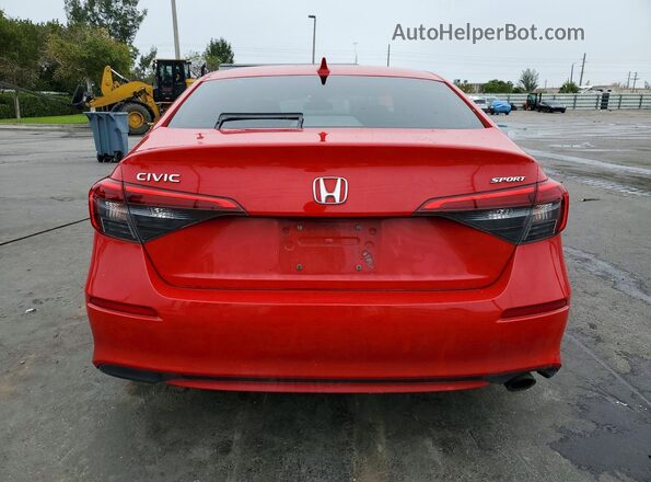 2HGFE2F50PH505683 2023 HONDA CIVIC Red უკანა ხედი