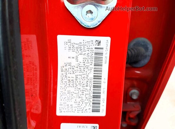 2HGFE2F50PH505683 2023 HONDA CIVIC Red ძრავის განყოფილების ხედი