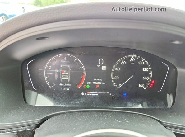 2HGFE2F50PH508843 2023 HONDA CIVIC White Instrument cluster view