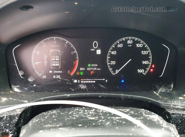 2HGFE2F50RH506206 2024 HONDA CIVIC Blue Вид щитка приладів