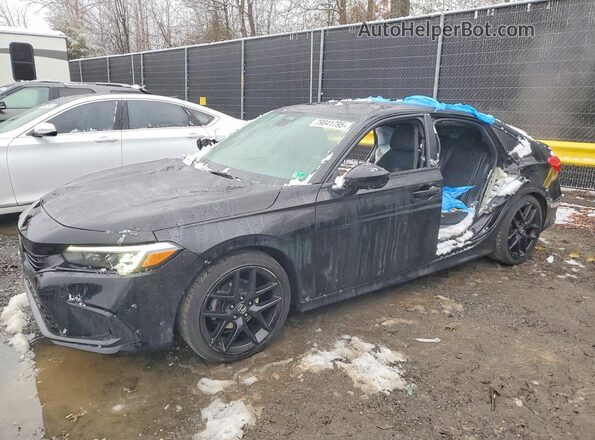 2HGFE2F50RH562694 2024 HONDA CIVIC Black Առջևի ձախ երեք քառորդ տեսարան