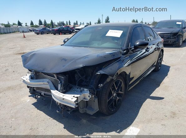 2HGFE2F52NH518853 2022 HONDA CIVIC Black Передня ліва чверть