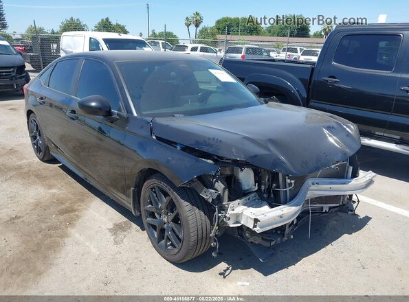 2HGFE2F52NH518853 2022 HONDA CIVIC Black Передня права чверть