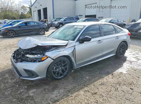 2HGFE2F52NH575344 2022 HONDA CIVIC Silver Przód lewy