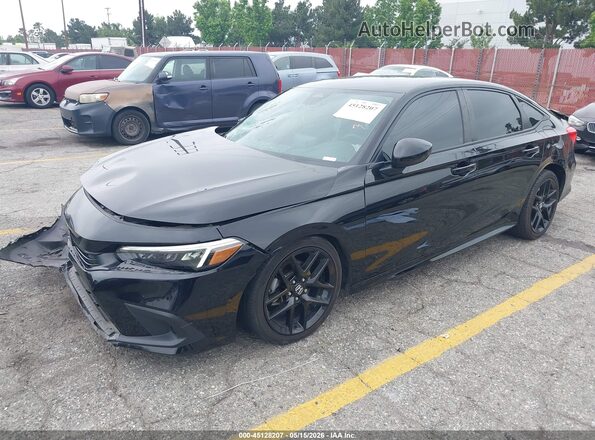 2HGFE2F52RH521256 2024 HONDA CIVIC Black Передня ліва чверть