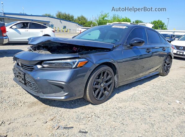 2HGFE2F52RH568383 2024 HONDA CIVIC Угольный Передняя левая четверть