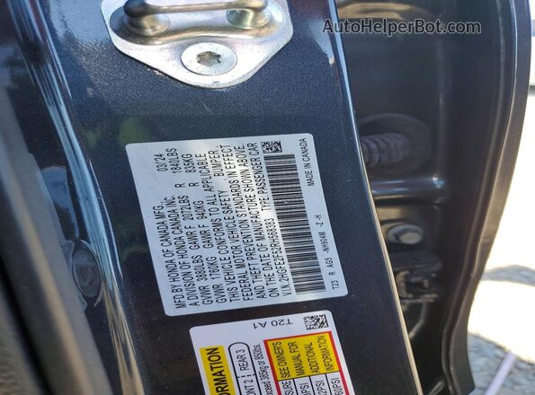 2HGFE2F52RH568383 2024 HONDA CIVIC Угольный Вид наклейки с VIN-кодом