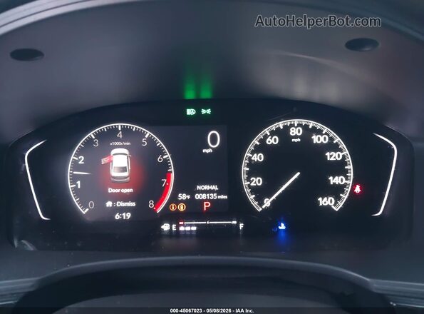2HGFE2F52SH574884 2025 HONDA CIVIC Gray Widok tylnych siedzeń