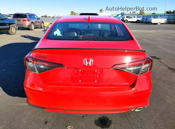 2HGFE2F52TH507767 2026 HONDA CIVIC Красный Вид сзади